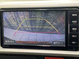【バックカメラ】駐車時に後方がリアルタイム映像で確認できます。大型商業施設や立体駐車場での駐車時や、夜間のバック時に大活躍！運転スキルに関わらず、今や必須となった装備のひとつです！