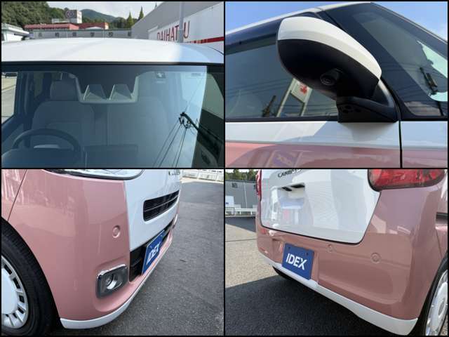 【スマートアシスト】衝突回避支援ブレーキ機能　万が一の衝突の危険に備える！ ぶつかりそうになったら、カメラとソナーが検知し、警報とブレーキでサポートします。