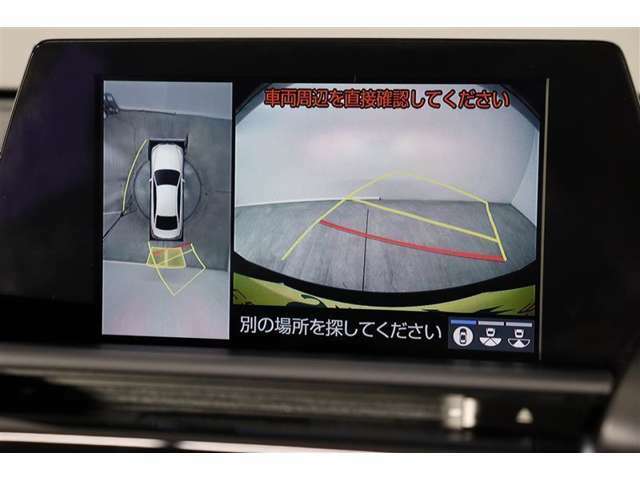 車両を上から見たような映像表示するパノラミックビューモニター付き！