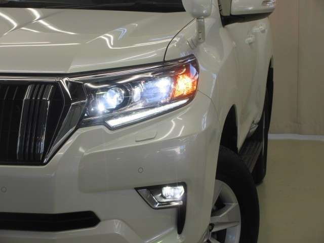 LEDヘッドライトです。デザイン性がよくとても明るいので、夜間の走行や悪天候でも安心です。しかも長寿命！