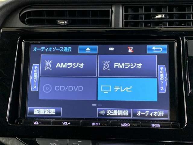 フルセグテレビ、DVD、CD、ブルートゥースオーディオなどが楽しめます。