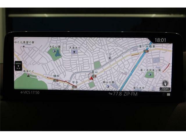 【マツダコネクト・衝突軽減ブレーキ・障害物センサー・全方位カメラ・シートヒーター・LEDヘッドライト・スマートキー・純正AW】純正メモリーナビ・バックカメラ・フルセグTV・Bluetooth・ETC