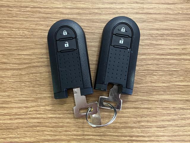 【スマートキー】　スマートキーを携帯していれば、ドアハンドルのボタンを押すだけでロックの解除ができます