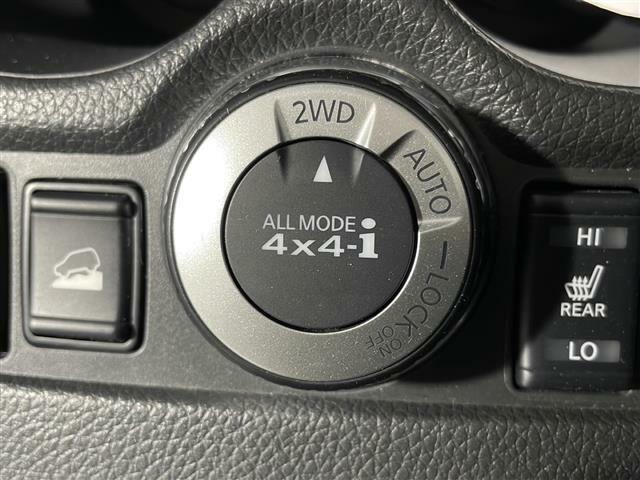 【オールモード4×4-iシステム】電子制御式の4輪駆動システムです！走行状況によって、2WDモード、LOCKモード、AUTOモードなどを使い分けることができます。