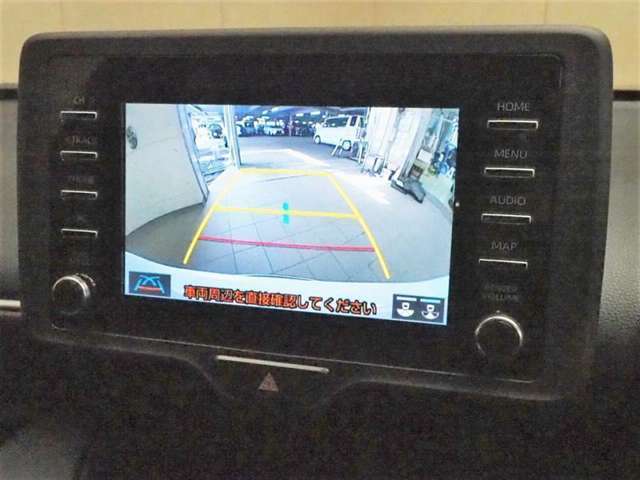 バックガイドモニターで、後方を確認しながら安心して駐車することができます。運転初心者も熟練者も必須の機能ですよ！