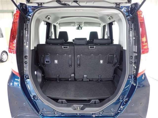 大きく開いて荷物の出し入れがラクラク