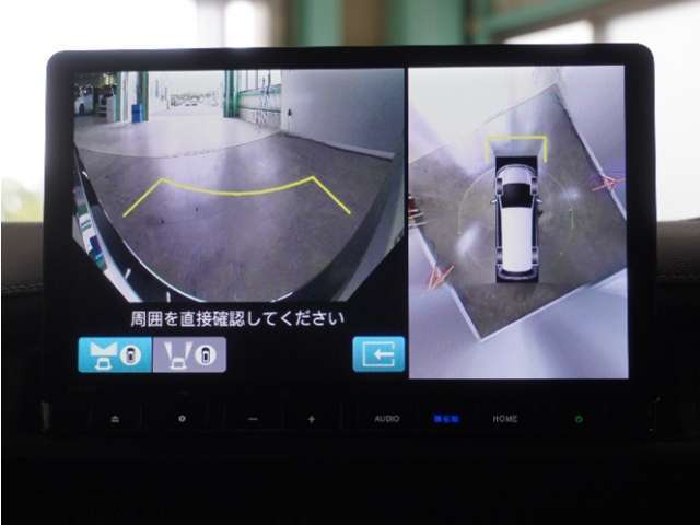 ◆全周囲カメラシステム◆運転席から見えにくい後方などをナビ画面で確認でき運転を支援するシステムです！