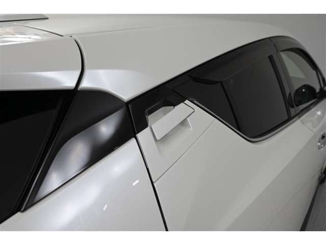 リアドアアウトサイドハンドルはボディ一体のような作りです。