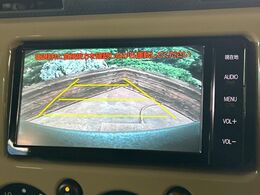 【バックカメラ】駐車時に後方がリアルタイム映像で確認できます。大型商業施設や立体駐車場での駐車時や、夜間のバック時に大活躍！運転スキルに関わらず、今や必須となった装備のひとつです！