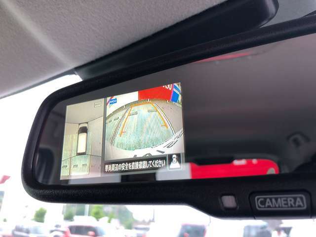 インテリジェントル-ムミラ-付です。車両後方の映像をミラーに映し出すので車内の状況や天候に左右されず、とっても見やすいです！