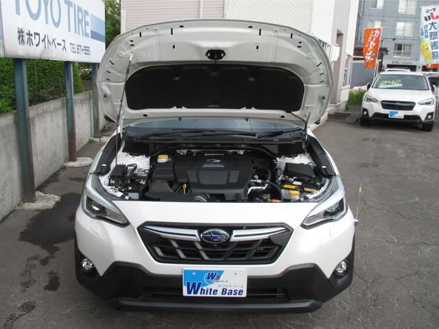 エンジン良好☆　ハイブリッド4WD☆　CVT☆　寒冷地仕様☆　安心のスバルのディーラーの整備工場にて点検整備、エンジンオイル交換、アイサイト診断、スバルの記録簿発行です☆