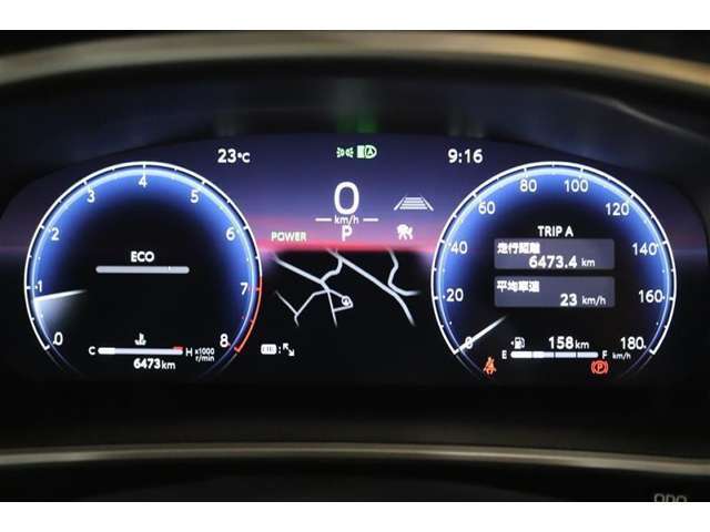 マルチインフォメーションディスプレイ付きのメーターです！エコ運転へ導く多彩な情報を表示してくれます。