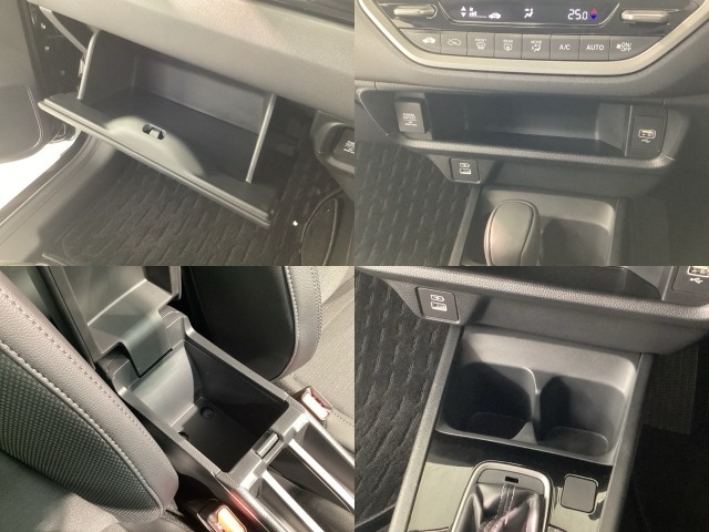 収納スペースや、ドリンクホルダーもついています。長距離ドライブで活躍する必需品ですね♪