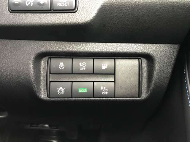 運転支援系の設定スイッチ
