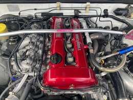 SR20DETターボエンジンに換装済！トルクフルなエンジンです！