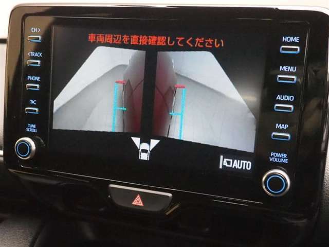 サイドカメラからの様子です。車両側面の見えにくいところを映してくれます。