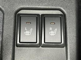 【シートヒーター】シートを温めてくれる暖房機器です！長時間座っていると負担が掛かりやすい背中や腰、または冬場などの寒い日に冷えやすい脚部に快適なぬくもりを伝えます。