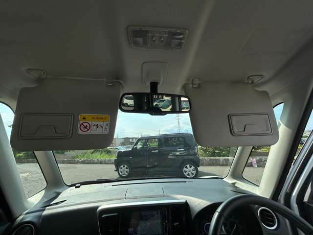 サンバイザーも大きめでサングラスいらず！