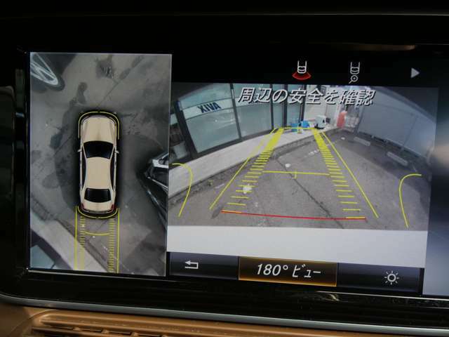 駐車の際に安心な360°カメラ＆バックカメラ！パークトロニックセンサーも装備！