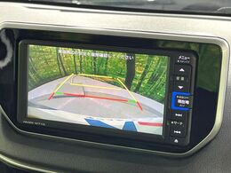 【バックカメラ】駐車時に後方がリアルタイム映像で確認できます。大型商業施設や立体駐車場での駐車時や、夜間のバック時に大活躍！運転スキルに関わらず、今や必須となった装備のひとつです！