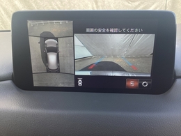 狭い場所での駐車やすれ違いなどでより的確な運転操作に役立つ360°ビューモニターが装備されています。