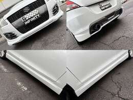 フルエアロ装備でバッチリ決まったスイフトスポーツ♪スポーティなエクステリアとなりテンションも上がります♪