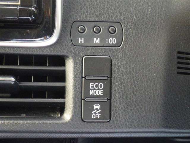 エコモード付きです。エコモードに切り替えることで、燃費の向上をサポートしてくれます！