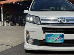 LEDヘッドライトで暗い夜道も安心です！