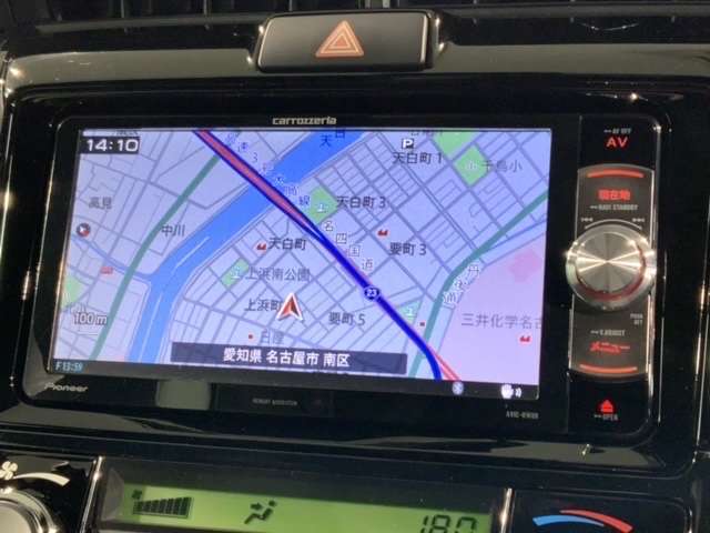 Aftermarketナビ搭載です。知らない道も安心ですね！