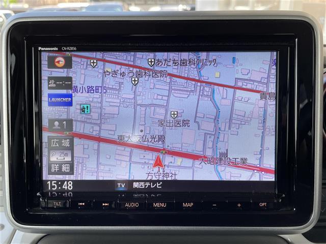 【社外メモリーナビ】CDやDVDの再生、フルセグTV、Bluetoothオーディオもついて便利！