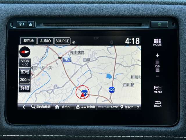 【ナビ】ナビが付いているので、知らない道でも安心して運転できますね！