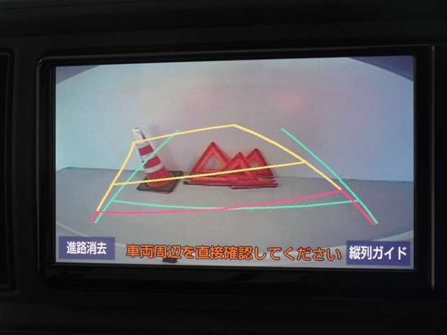 バックガイドモニターを装備してます、車庫入れもラクラクです。