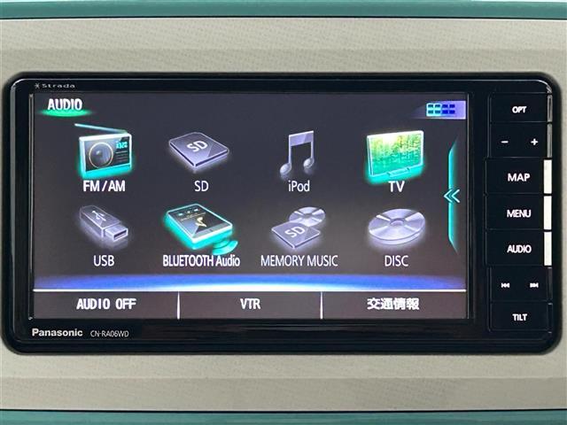 【オーディオ】FM / AM/ CD /SD/ DVD(再生可) / フルセグTV/Bluetooth