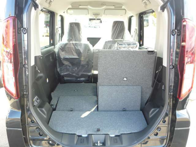 長いものを積み込みする時はこのようにアレンジを♪