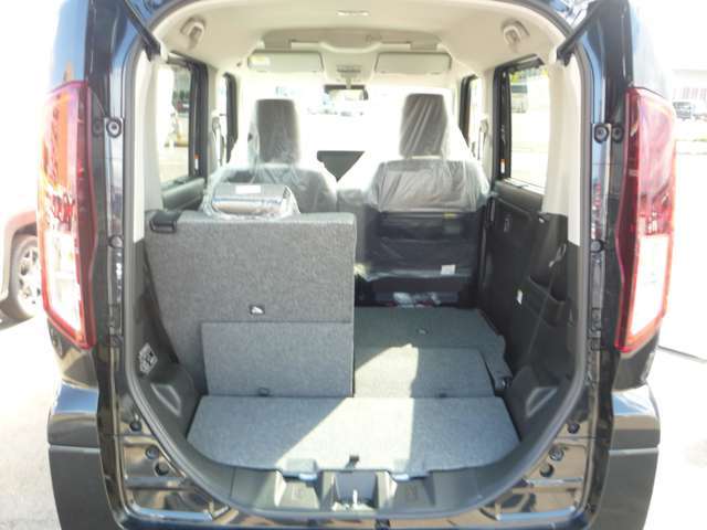 長いものを積み込みする時はこのようにアレンジを♪