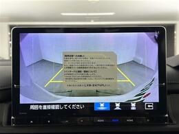 【バックモニター】後ろのカメラの映像をモニターに映し出すことができます！後方の見えない死角や、障害物との距離感をしっかり確認することができます！駐車が苦手な方におすすめです