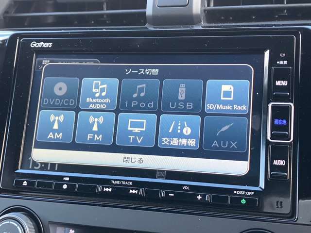 純正ナビ/フルセグTV/CD/DVD再生/Bluetooth/バックカメラ/AM/FMラジオ