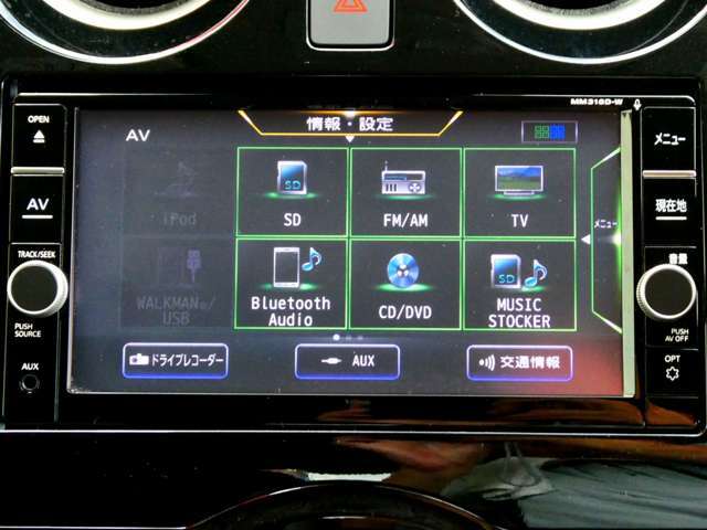 オーディオ機能は、DVDビデオ再生、CD、TV、音楽録音、Bluetooth　Audioなど多彩なメディアに対応しています。