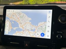 【10.5インチ　ディスプレイオーディオ】大画面のディスプレイはAppleCarPlayやAndroidAutoが利用可能。大きな画面でスマホナビアプリ等が利用いただけます♪