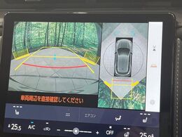 【パノラミックビューモニター】専用のカメラにより、上から見下ろしたような視点で360度クルマの周囲を確認することができます☆死角部分も確認しやすく、狭い場所での切り返しや駐車もスムーズに行えます。