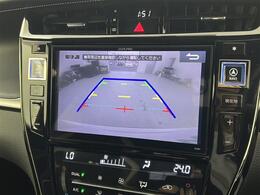 【バックモニター】後ろのカメラの映像がモニターに映し出されるので、後方の見えない死角や、障害物との距離感などもしっかり安全確認することができます！