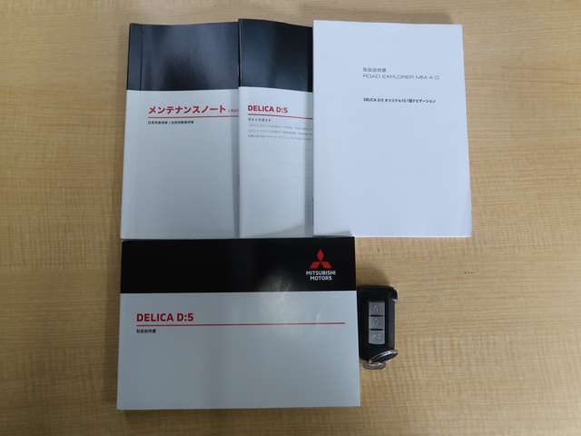 車両取扱説明書・メンテナンスノート付きです