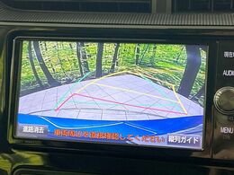 【バックカメラ】駐車時に後方がリアルタイム映像で確認できます。大型商業施設や立体駐車場での駐車時や、夜間のバック時に大活躍！運転スキルに関わらず、今や必須となった装備のひとつです！