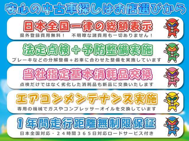 認証整備工場完備だから出来る徹底した納車前整備！法定点検と消耗品交換を伴う予防整備を実施することで長く安心してお使い頂けます！　車両本体価格に予防整備費用が含まれていますので追加費用がかかりません！