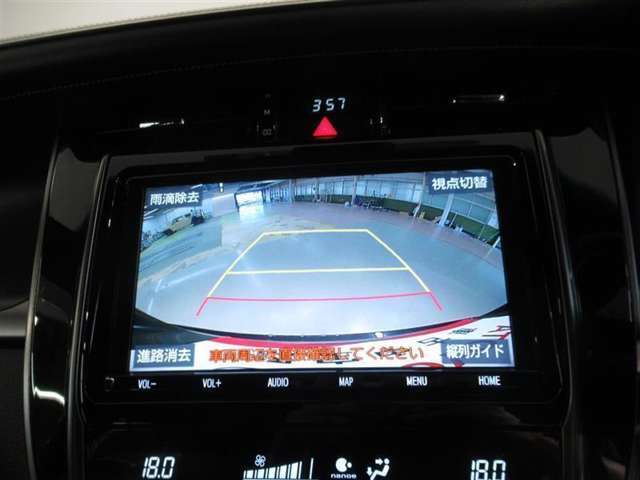 バックモニターがついていますのでバックでの駐車が苦手な方でも大丈夫です。実際のバック駐車は目視確認と合わせてお使い下さい。