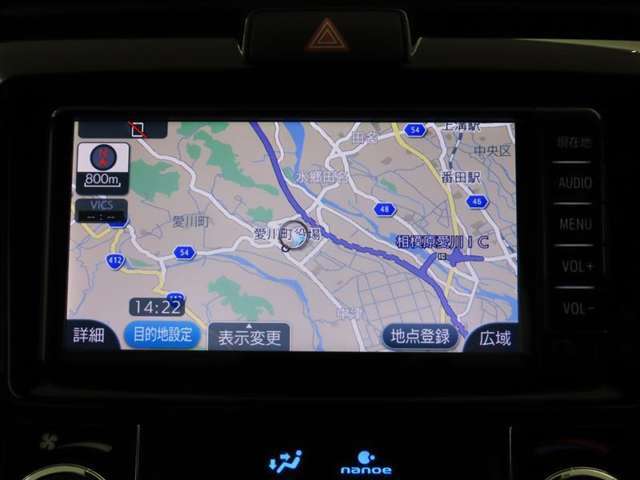トヨタ純正ナビ装備！地図描写は文字も道もクリアで見やすく、滑らかに表示します。これさえあればもう道に迷わないですみますね♪