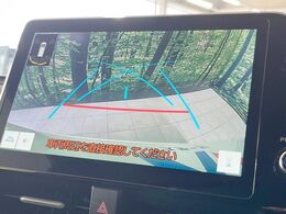 【バックカメラ】駐車時に後方がリアルタイム映像で確認できます。大型商業施設や立体駐車場での駐車時や、夜間のバック時に大活躍！運転スキルに関わらず、今や必須となった装備のひとつです！