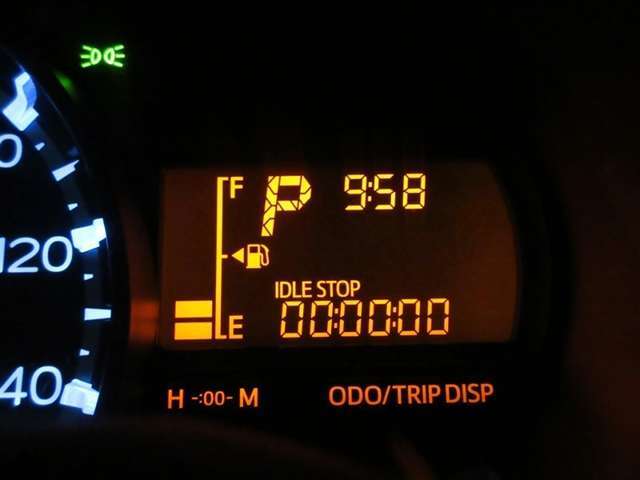 シンプルで見やすいメーター。