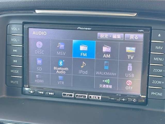 純正SDナビ付き！DVD再生、フルセグTV、Bluetoothオーディオ、バックモニターと装備が充実しております！