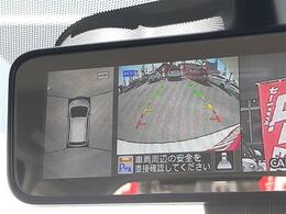 ■　装備3　■　アラウンドビューモニター：真上から見たような全周囲カメラで苦手な車庫入れも安心です！